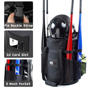 SPORTSWORLD Equipo de malla de baloncesto de microfibra resistente Bolsa de pelota Correa de hombro Bolsillos delanteros Capacidad de 50-70L para deporte - Product Image 3