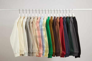 Top Premium Heavyweight hommes sweat à la mode marque sweat personnalisé couleur unie imprimé lavé sauté col rond Style - Product Image 6