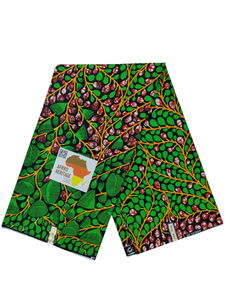 Tissu africain traditionnel en véritable wax, 100 % coton, avec motifs géométriques, idéal pour les tenues de fête - Collection African Glamour. - Product Image 5