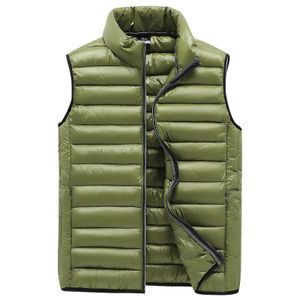 <b>Men's</b> Winter Lightweight Warm Puffer Vest With Duck's Down Custom Logo Sleeveless Down Coat <b>Waistcoat</b> Good Insulator of Heat - Product Image 2