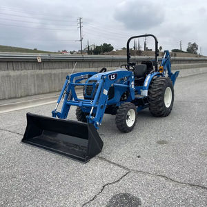 LS MT235HE 4WD Compact Multifunctional Wheel <b>Tractor</b> <b>with</b> Front <b>Loader</b> & Backhoe Featuring Automatic Engine Pump Gearbox on <b>Sale</b> - Product Image 1