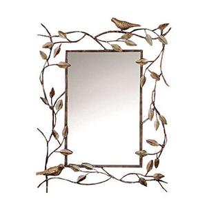 Miroirs muraux de concepteur en métal de fer utilisés pour la décoration de chambre à coucher artisanat de taille personnalisée prix de gros - Product Image 5
