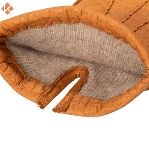 หนังแพะผู้ชายหนังย้อนยุคเต็มนิ้วถุงมือขับรถหนังแกะรถจักรยานยนต์ถุงมือหนังแพะ - Product Image 5