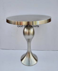 Tavolino da caffè rotondo di lusso leggero semplice salotto moderno in acciaio inossidabile in metallo Designer creativo <span class=keywords><strong>Rock</strong></span> Plate tavolino da caffè - Product Image 2