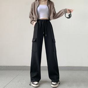 Street Style Sweatpants for <b>Women</b> Relaxed Fit Stylish Cargo <b>Trousers</b> Soft Fabric Casual <b>Trousers</b> for Daily Wear - Product Image 5