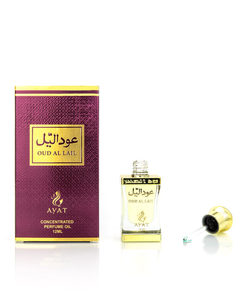 น้ำหอมน้ำมัน OUD AL LAIL 12มิลลิลิตรโดย Ayat น้ำหอมน้ำมันอาหรับติดน้ำมันอูดๆ - Product Image 1