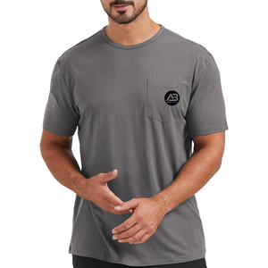 T-shirts à manches courtes confortables pour hommes T-shirts ajustés respirants à quantité minimale de commande bas de haute qualité pour hommes - Product Image 1