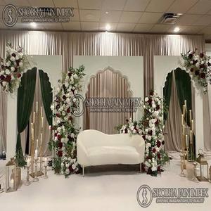 Décoration élégante de scène de réception de mariage de Style russe pour votre journée spéciale OEM de décor de mariage en carton en aluminium de luxe - Product Image 2