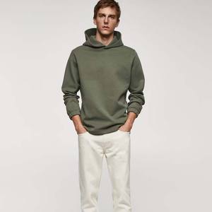 เสื้อฮู้ดดี้ผู้ชายแบบสวมหัว ไซส์ใหญ่พิเศษ สำหรับผู้ชาย รับสกรีนโลโก้ ผ้าซิลค์ซับใน 450gsm เสื้อฮู้ดดี้เรียบๆ ไม่มีลาย - Product Image 2