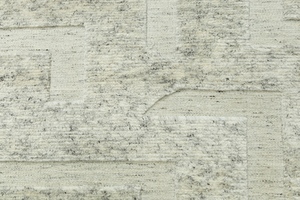 Collection 8 x 10 Tapis d'intérieur marocain abstrait en laine de Nouvelle-Zélande, fait main, 100% laine, ivoire, tapis de prière rigide, doux, soyeux et lisse - Product Image 5