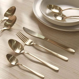 Decorative Stainless Steel Cutlery <b>Set</b> for Party Events Elegant & Durable Design Enhancing <b>Dining</b> Presentation - Product Image 1