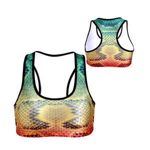 Sublimación personalizada Sujetador deportivo para mujer Soporte de alto impacto Yoga Gimnasio Entrenamiento físico Acolchado Transpirable Ropa activa Ropa de entrenamiento - Product Image 1