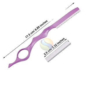 มีดโกนหนวดตรงสแตนเลสพรีเมียมพร้อมโลโก้สั่งทำพิเศษ สำหรับช่างตัดผมมืออาชีพ  มีดโกนหนวดและมีดซอยผม ด้ามจับไม้ - Product Image 4