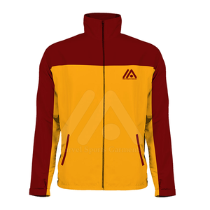 Vestes de sport d'entraînement pour hommes à capuche matelassées imperméables avec logo personnalisé OEM les plus vendues, vêtements de sport en toile d'hiver avec doublure en coton - Product Image 1