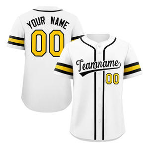 Camisetas de béisbol al por mayor mejor calidad deporte equipo de gran tamaño entrenamiento béisbol Jersey al por mayor impresión personalizada béisbol llano - Product Image 3