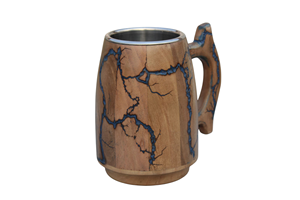 Tasse en bois de qualité supérieure faite à la main de qualité supérieure Tasses en céramique de qualité supérieure conçues avec de l'époxy par des exportateurs indiens à vendre - Product Image 4