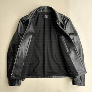 Real Leather <b>Flight</b> <b>Jacket</b> Fashionable Bomber Style Outerwear for Men <b>Women</b> Comfortable Warm Lined Leather Coat - Product Image 5