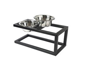 Soporte de cuenco de Metal para mascotas de diseño moderno y personalizado para comida de animales de compañía, soporte de cuenco de comida de perro de diseño de alta calidad - Product Image 1