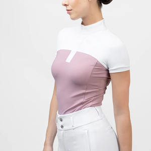 Camisa de Equitación de Manga Corta Personalizada para Mujer, Camiseta Interior de Alta Calidad para Montar a Caballo - Product Image 6