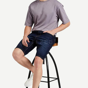 Short décontracté sans couture pour homme avec taille élastique 100% coton motif solide pour l'été respirant du Pakistan - Product Image 6