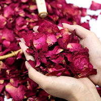 150 g/sac lait beauté roses naturelles pétale bain bali fleurs pour spa carrosseries vente en gros salle de bain sachets de fleurs séchées pétale de rose