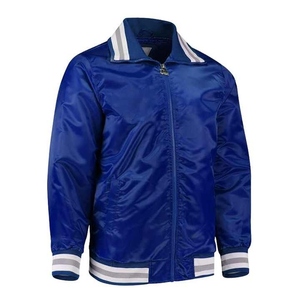 Blouson de baseball en toile satinée personnalisé de haute qualité, style universitaire, réversible, coupe bomber, avec motif brodé vintage - Product Image 2