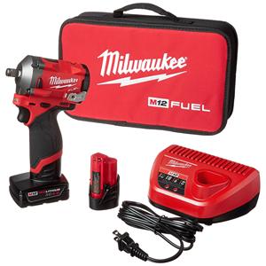 Kit de Llave de Impacto Compacta de 1/2 Pulgada de Grado Industrial y para Bricolaje con Batería de Litio y Motor sin Escobillas - Product Image 5