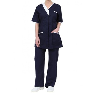 Uniformes Médicos de Hospital, Elegantes y a la Moda, de Marca Privada, con Logotipo Personalizado, 100% Algodón Twill, Unisex, Elásticos, Conjuntos de Uniformes de Enfermería - Product Image 3