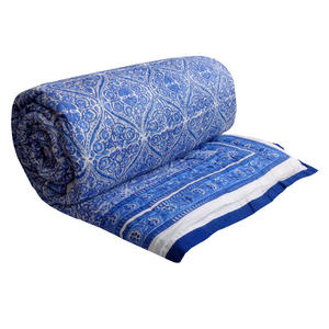 Meilleure qualité fabricant indien 100% coton Vintage Kantha couette main bloc imprimé reine taille magasins d'usine pour hôtels vente - Product Image 1