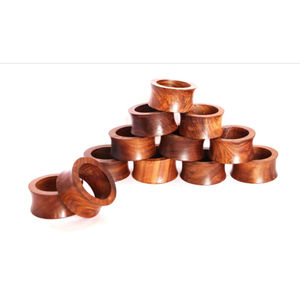 Vaisselle écologique ronds de serviette de table de qualité supérieure ronds de serviette en bois design carré porte-mouchoirs pour restaurant et usage domestique - Product Image 2