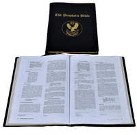 Biblia Sagrada Impresa a Todo Color con Cubierta de Cartón Duro, Papel Kraft Recubierto, Impresión Flexográfica, Laminado con Película, Encuadernación Perfecta