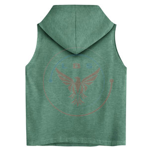 High Quality Winter Casual Women <b>Sleeveless</b> <b>Hoodies</b> with Front Logo Fleece Fabric Eco-Friendly Reasonable Price Best Selling - Product Image 2