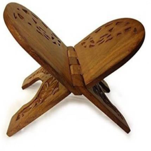 El Rehel de madera personalizable más vendido, puede acomodar diferentes tamaños de Corán con facilidad, increíblemente elaborado por un artesano indio. - Product Image 6