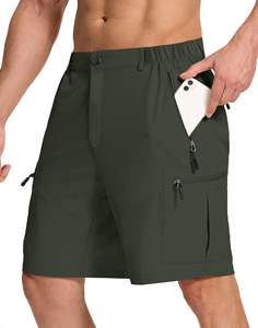 Short de course personnalisé en nylon et spandex pour hommes de la meilleure qualité la plus cool Short cargo à motif solide pour le travail à séchage rapide Vente en gros Service OEM - Product Image 6