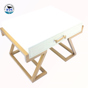 Muebles de lujo para el hogar, mesita de noche de lujo Maria Faux Shagreen, mesita de noche moderna para muebles de sala de estar, mesita de noche para dormitorio - Product Image 1