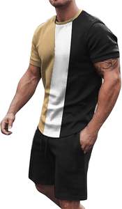 ชุดเซ็ตเสื้อผ้าผู้ชายคุณภาพพรีเมียม กำลังเป็นที่นิยม น้ำหนักเบา ผลิตจากไนลอน กางเกงขาสั้น ชุดกันลม - Product Image 2