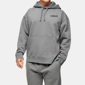 Chándal para Hombre con Diseño de Cintura Elástica, Precio de Fábrica, con Capucha y Bolsillos Tipo Canguro, Diseño Sólido, Mangas Completas, Material Cómodo - Product Image 1