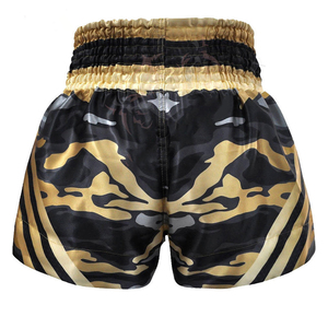 Pantalones cortos de Muay Thai DE LUCHA Mma Kick Boxing elásticos lisos al por mayor de fábrica de alta calidad, ropa de artes marciales, pantalones cortos de Muay Thai de secado rápido - Product Image 4