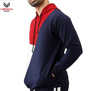 Léger séchage rapide hommes pull à capuche mode impression hiver saison polaire tissu doublé solide brodé ODM en gros pour - Product Image 3