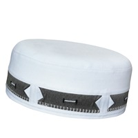 Chapeau de prière musulman modeste Ammar Kufi avec logo personnalisé, accessoires en polyester, vente en gros, couvre-chef islamique pour hommes, nouveau design
