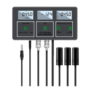 Moniteur de qualité de l'<span class=keywords><strong>eau</strong></span> en ligne sans fil WiFi HW <span class=keywords><strong>PH</strong></span>-W218 8 en 1 / <span class=keywords><strong>PH</strong></span> / EC / TDS / SEL / SG / CF / ORP - Product Image 3