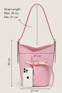 Bolso de Lona Rosa Personalizado con Logotipo para Mujer, Bolso de Hombro de Moda, OEM, ODM, Marca Privada - Product Image 6