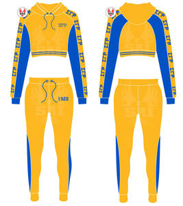 ชุดวอร์มปักลาย Sigma Gamma Rho สำหรับสตรี ทรงเข้ารูป |   ชุดสูทสตรีแบบเข้ารูปปักลาย SGR Sorority แบบกรีกสั่งทำพิเศษ - Product Image 4