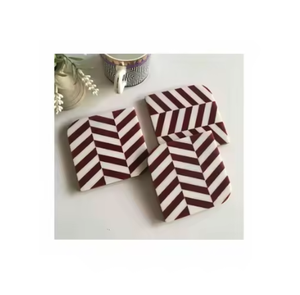 Posavasos con incrustaciones de hueso elegantes hechos a mano, fabricante indio, regalo de boda, posavasos para bebidas, alfombrillas y almohadillas - Product Image 4