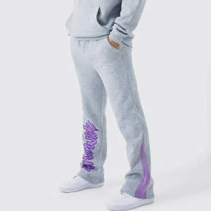 Survêtement streetwear empilé tendance pour homme, personnalisé, léger, imprimé uni, respirant, style urbain - Product Image 5