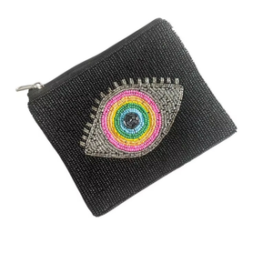 Monedero con Cierre de Cremallera y Cuentas de Colores, Bolsa Pequeña, Regalo para Ella, Accesorio Boho de MD HANDICRAFTS - Product Image 1