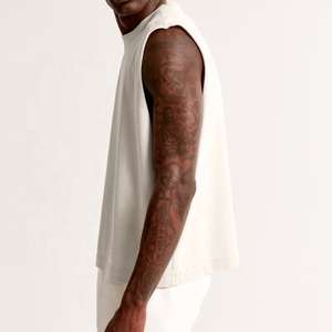 Débardeurs d'été pour hommes Débardeur sans manches pour hommes Débardeur solide de fitness Homme Coton Personnalisé Sport Bottom Top Fashion Tanktop - Product Image 5