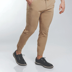 Vendeurs de golf Vente en gros Pantalon formel extensible Performance Pantalon loup surdimensionné à séchage rapide et respirant pour hommes avec taille personnalisée - Product Image 4