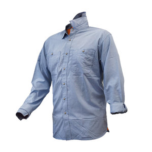 Chemise de travail à manches longues en polyester, haute visibilité, respirante, à porter au quotidien, couleur unie, logo personnalisé pour le travail, best-seller - Product Image 3