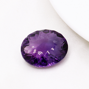 Acheter 100% véritable naturel 26mm x 21mm 43 cts forme ovale violet améthyste pierre précieuse en vrac pour la fabrication de bijoux au prix de gros - Product Image 2